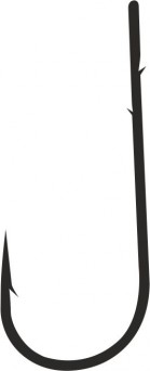 Round Worm Oczko Black Nickel – Rozmiar 5/0