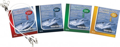 Przypon fluorocarbon 0,6mm – Długość 40cm, Wytrzynałość 20kg, Ilość w opakowaniu 2szt