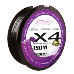 Shiro Silk Braided Line X8 - Black 150M – Średnica 0,17 mm, Wytrzymałość 17,90 kg, Opakowanie 10 szt/pcs