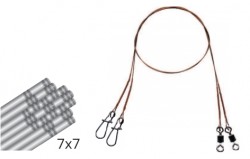 Przypon Krętlik Z Agrafką Dual – Długość 35cm, Wytrzymałość 16kg, Agrafka 2, Krętlik 6