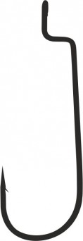 Offset Worm Oczko Black Nickel – Rozmiar 5/0