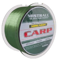 Admunson Carp Green 600m – Średnica 0,40 mm, Wytrzymałość 20,5 kg, Opakowanie 10 szt/pcs