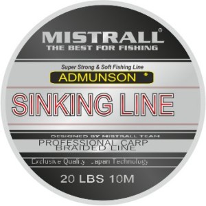 Admunson Sinking Line Green 10M – Wytrzymałość 30 LBS
