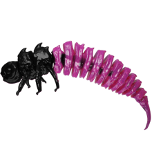 Pink Larve (czarnoróżowy)) 5CM 5 szt. – Długość 5cm, Blister 5 szt.