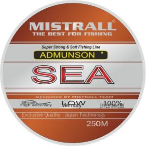 Admunson Sea Orange 250M – Średnica 0,60mm, Wytrzymałość 29,1 kg