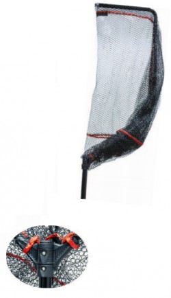 Pobierak Z Gumowa Siatka – Długość 1,75 m, Sekcje 1, Wielkość 75x60 cm, Wym. oczka 20x20 mm, Kolor czarny