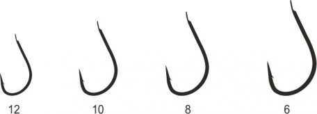 SHIRO TANAGO BLACK NICKEL – Średnica 0,12 mm, Numer haka 10, Długość żyłki 50 cm