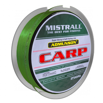 Admunson Camou Carp 250M – Średnica 0,40mm, Wytrzymałość 20,50 kg