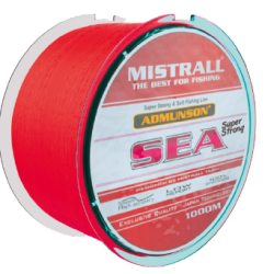 Admunson Sea Red 1000m – Średnica 0,50 mm, Wytrzymałość 26,30 kg, Opakowanie 1 szt/pcs