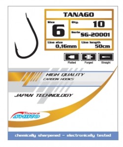Tanago – Średnica 0,14 mm, NR Haka 12, DŁ.ŻYŁKI 50 cm