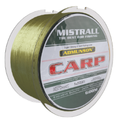 Admunson Carp Camou 600m – Średnica 0,40 mm, Wytrzymałość 20,5 kg, Opakowanie 10 szt/pcs