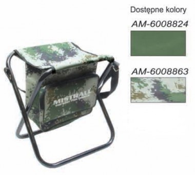Stołek z torbą Mistrall 30/38/40cm – Wymiary 30/38/40, Kolor moro