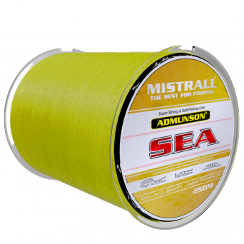 Admunson Sea Yellow 250M – Średnica 0,60mm, Wytrzymałość 29,1 kg